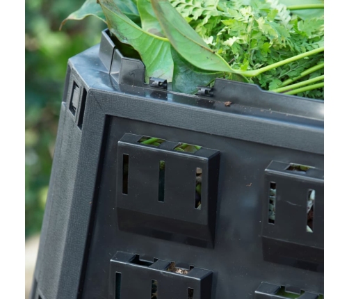 Nature komposta kaste, 1200 L, melna, 6071483