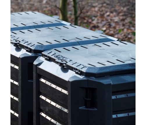 Nature komposta kaste, 1200 L, melna, 6071483