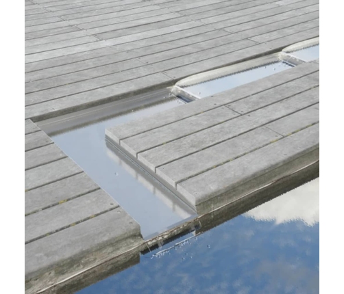 Ubbink Wolga ūdenskrituma kaskāde, nerūsējošs tērauds, taisna plūsma