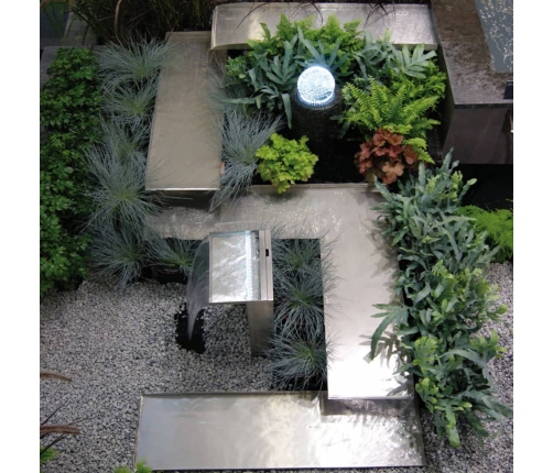 Ubbink ūdenskritums Venezia, ar LED, nerūsējošs tērauds, 1312088