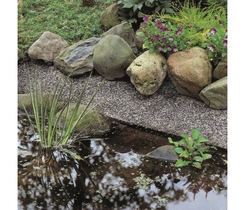 Ubbink dīķa plēve ar akmeņiem Classic, 5x1 m, pelēka, 1331003