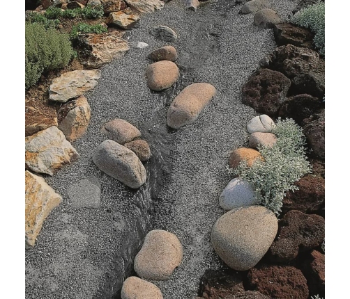 Ubbink dīķa plēve ar akmeņiem Classic, 5x1 m, pelēka, 1331003