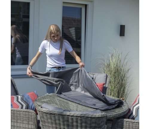 Madison dārza mēbeļu pārklājs, apaļš, 320 cm, pelēks