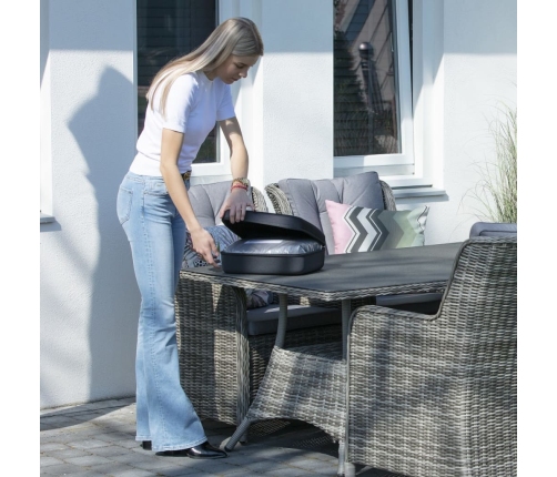 Madison dārza mēbeļu pārklājs, 130x130x85 cm, pelēks