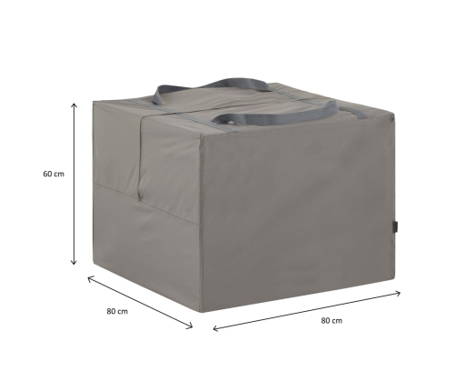 Madison Dārza Matraču Pārvalks, 80X80X60 Cm, Pelēks