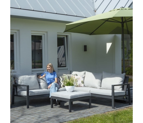 Madison dārza dīvānu komplekta pārklājs, 320x255x70 cm, pelēks