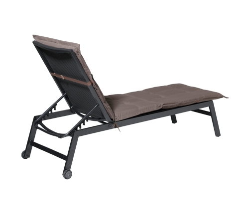 Madison sauļošanās zviļņa matracis Panama, pelēkbrūns, 200x60 cm