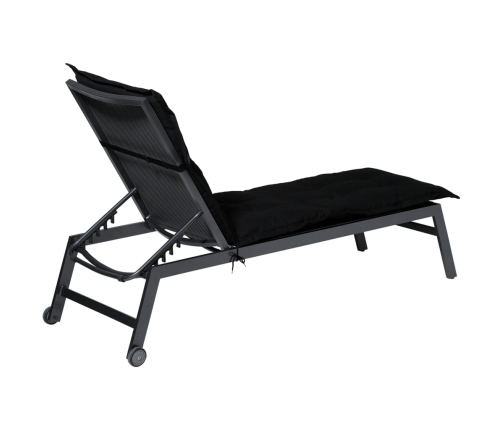 Madison sauļošanās zviļņa matracis Panama, melns, 200x60 cm