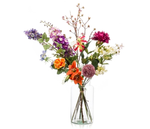 Emerald mākslīgais ziedu pušķis Flower Bomb, XL