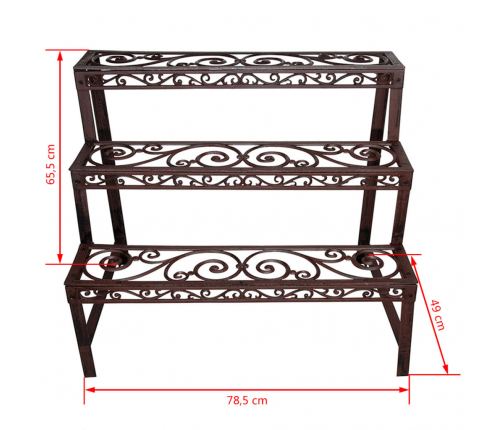 Esschert Design plaukts, taisnstūra forma, BPH33