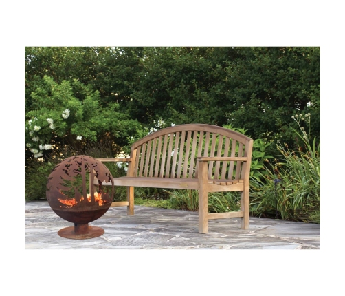 Esschert Design ugunskura vieta, 57,5x57,5x66, lāzergriezums, rūsgans