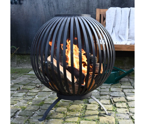 Esschert Design uguns bumba, melns oglekļa tērauds, FF400