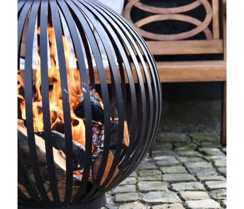 Esschert Design uguns bumba, melns oglekļa tērauds, FF400