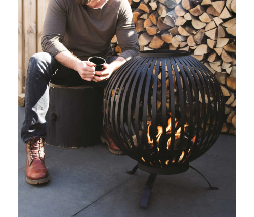 Esschert Design uguns bumba, melns oglekļa tērauds, FF400