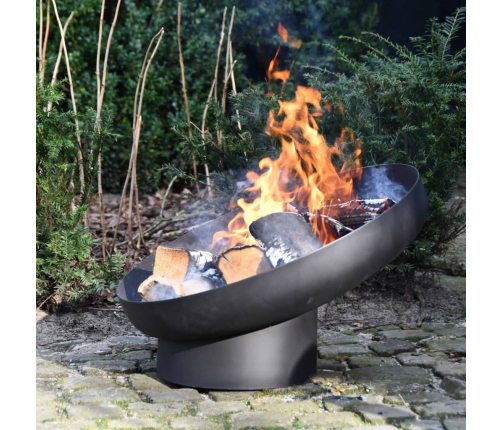 Esschert Design ugunskura trauks, slīps dizains, melns tērauds, FF402