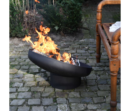 Esschert Design ugunskura trauks, slīps dizains, melns tērauds, FF402