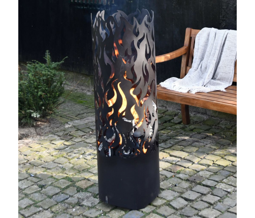 Esschert Design ugunskura grozs Flames, oglekļa tērauds, melns, FF408