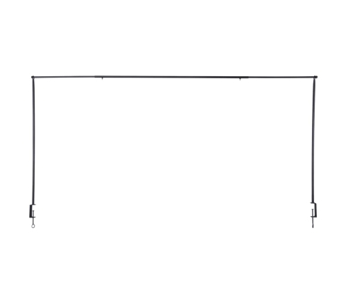 Esschert Design dekoratīvs galda stienis ar skavu, melns