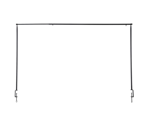 Esschert Design dekoratīvs galda stienis ar skavu, melns