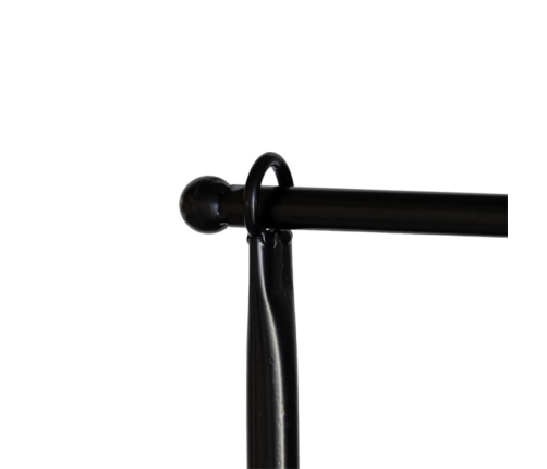 Esschert Design dekoratīvs galda stienis ar skavu, melns