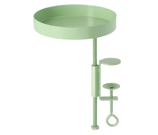 Esschert Design augu paplāte ar skavu, apaļa, zaļa, S