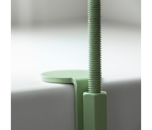 Esschert Design augu paplāte ar skavu, apaļa, zaļa, S