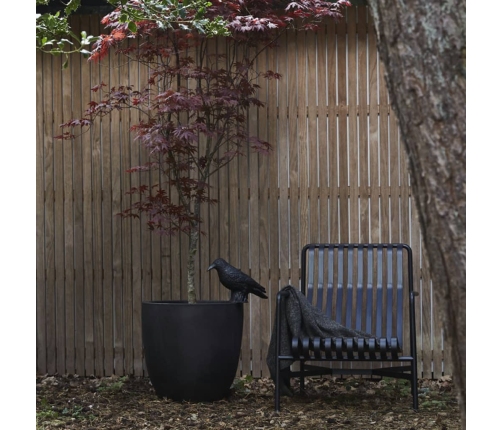 Capi olveida puķu kaste Urban Smooth, 35x34 cm, melna, KBL932