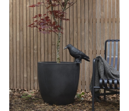 Capi olveida puķu kaste Urban Smooth, 54x52 cm, melna, KBL935