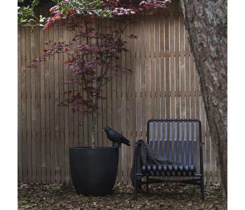 Capi olveida puķu kaste Urban Smooth, 54x52 cm, melna, KBL935