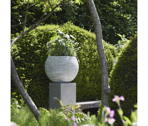 Capi vāze Nature Rib, apaļa forma, 62x48 cm, ziloņkaula, KOFI271