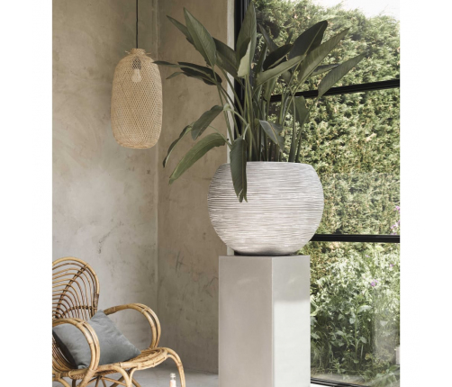 Capi vāze Nature Rib, apaļa forma, 62x48 cm, ziloņkaula, KOFI271