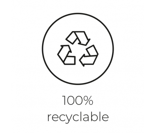 Capi vāze Nature Rib, apaļa forma, 62x48 cm, ziloņkaula, KOFI271