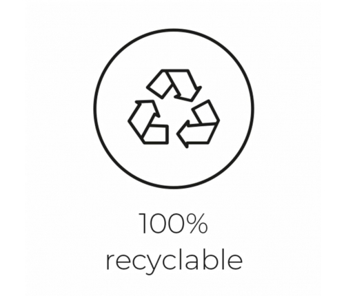 Capi vāze Nature Rib, apaļa forma, 62x48 cm, antracītpelēka, KOFZ271