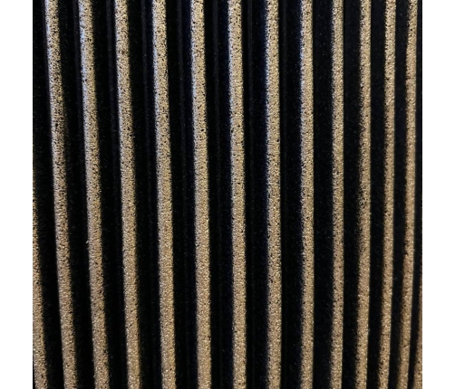 Capi vāze Groove, 35x34 cm, melna un zelta krāsa