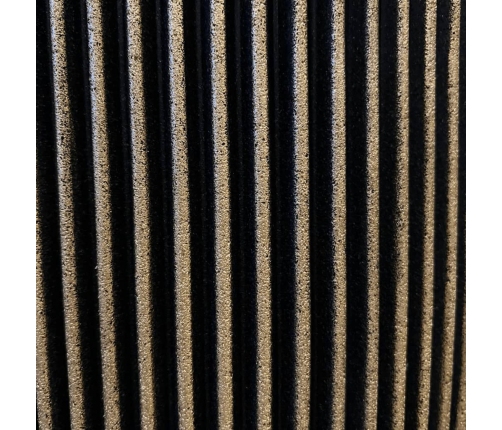 Capi vāze Groove, 34x46 cm, melna un zelta krāsa