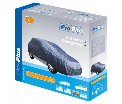 ProPlus mašīnas pārsegs, XL izmērs, 524x191x122 cm, tumši zils