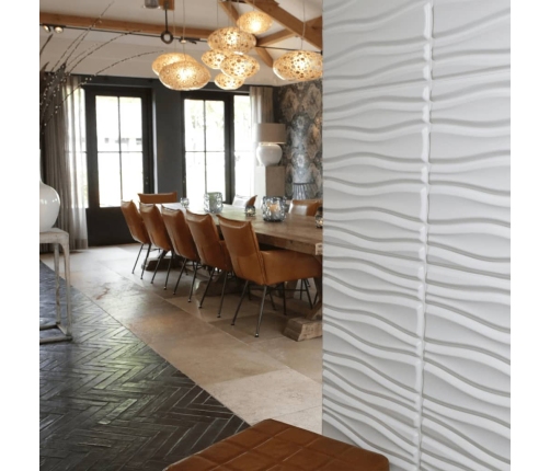 WallArt 3D sienas paneļi Flows, 12 gab., GA-WA14