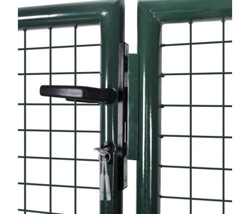 vidaXL žoga vārti, tērauds, 306x150 cm, zaļi