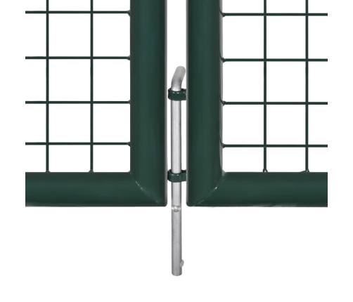 vidaXL žoga vārti, tērauds, 306x150 cm, zaļi