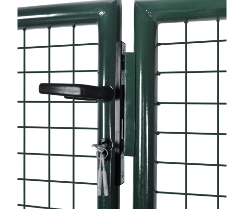 vidaXL žoga vārti, tērauds, 306x175 cm, zaļi