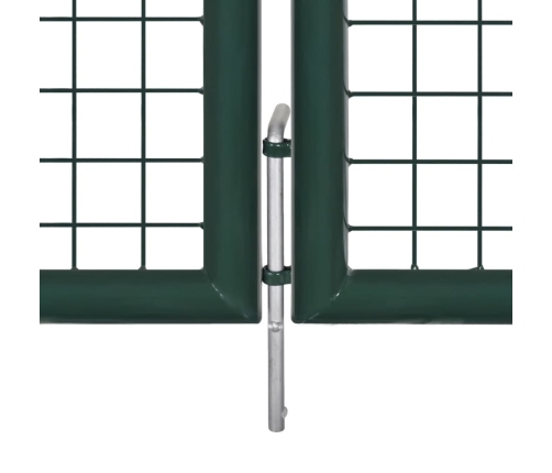 vidaXL žoga vārti, tērauds, 306x175 cm, zaļi