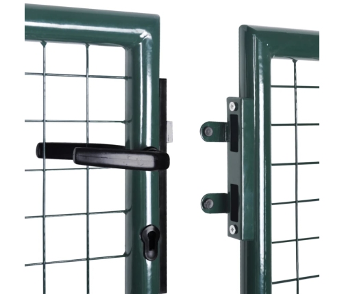 vidaXL žoga vārti, tērauds, 306x175 cm, zaļi