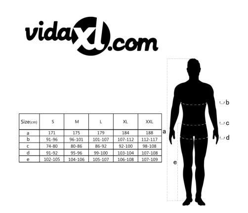 vidaXL vīriešu kombinezons, XXL izmērs, pelēks