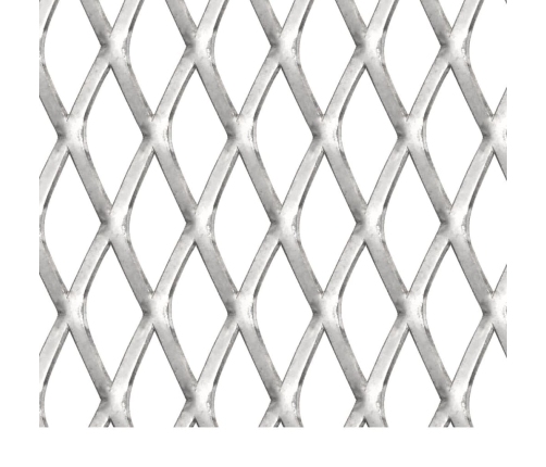 vidaXL dārza stiepļu žogs, nerūsējošs tērauds, 100x85 cm, 30x17x2,5 mm