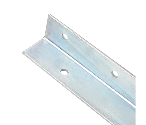 vidaXL zemes enkuri, 2 gab., L-forma, cinkots tērauds, 5x5x50 cm