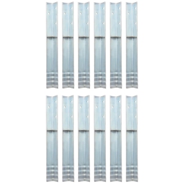 Zemes Enkuri, 12 Gab., L-Forma, Cinkots Tērauds, 5X5X50 Cm Vidaxl