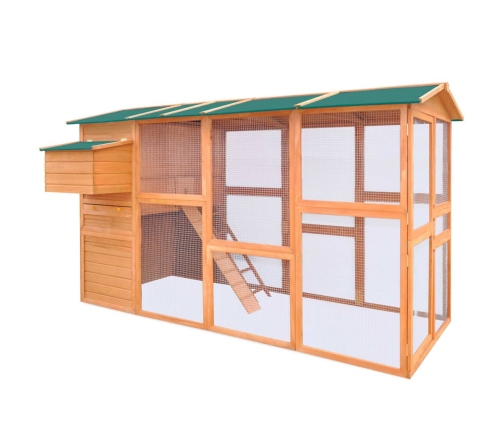 vidaXL vistu būris, 295x163x170 cm, koks