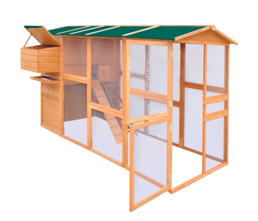 vidaXL vistu būris, 295x163x170 cm, koks