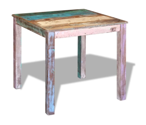 vidaXL virtuves galds, pārstrādāts masīvkoks, 80x82x76 cm