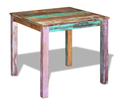 vidaXL virtuves galds, pārstrādāts masīvkoks, 80x82x76 cm